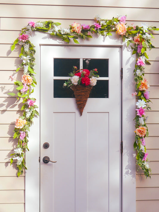 18" Dahlia Wall Basket