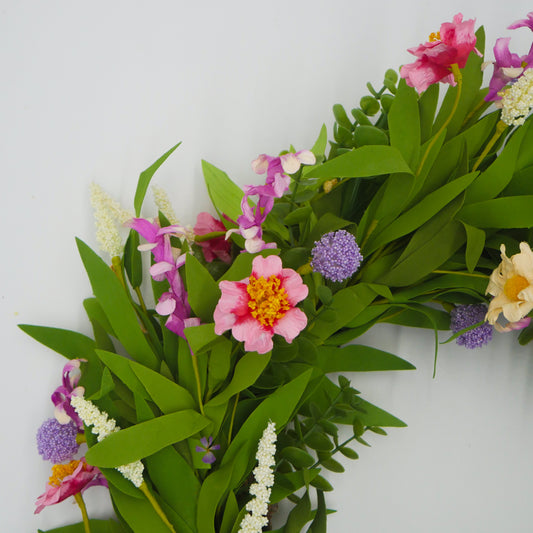 22" Camelia, Wildflower Wreath