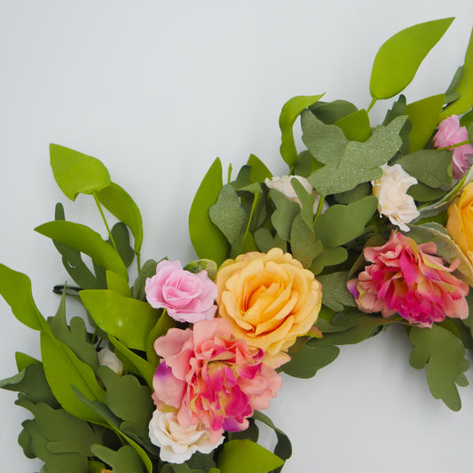 26" Garden Rose Wreath