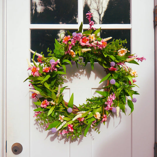 22" Camelia, Wildflower Wreath Floral Living