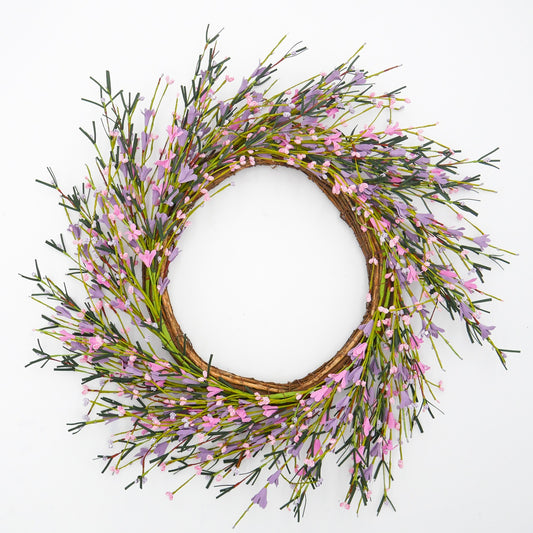 22" Lavender and Pink Buttercup Wreath