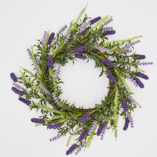 22" Lavender Wreath