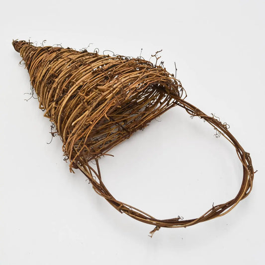 18" Twig 3D V-Shaped Wall Basket Floral Living