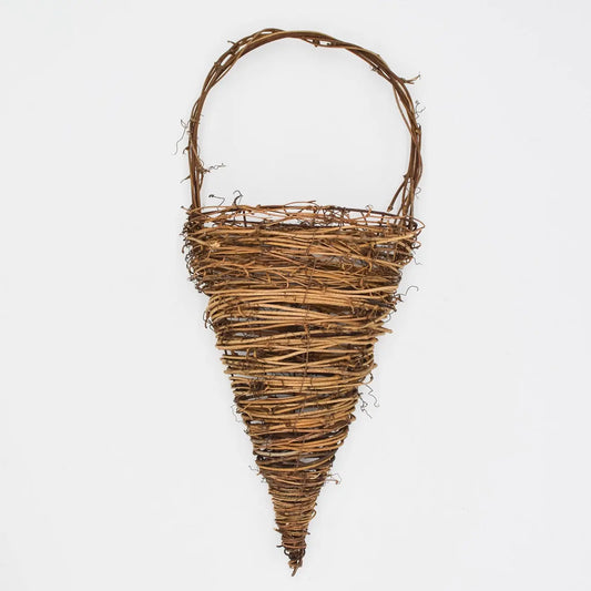 18" Twig 3D V-Shaped Wall Basket Floral Living