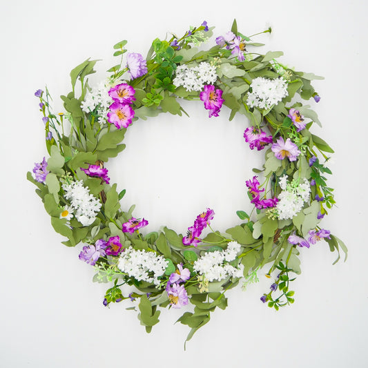 26" Lilac, Daisy Wreath