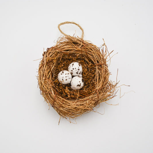 Set of 4 - 2.5" Nest Ornaments in gift box