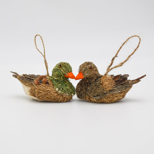 Set of 2- 4" Mallard Duck Ornaments