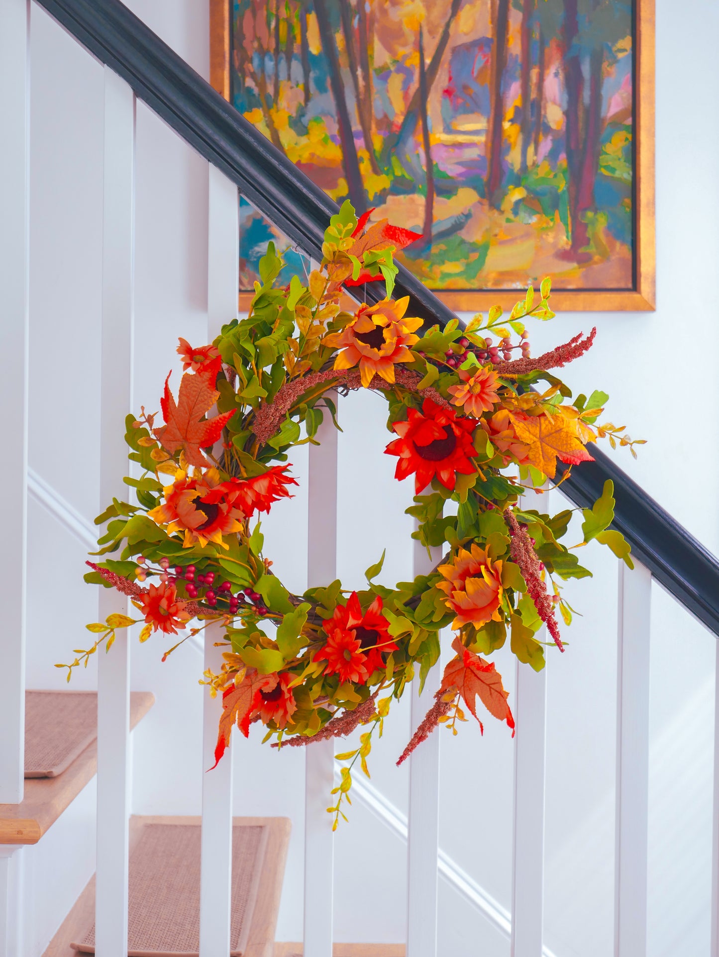 22" Sunflower Wreath