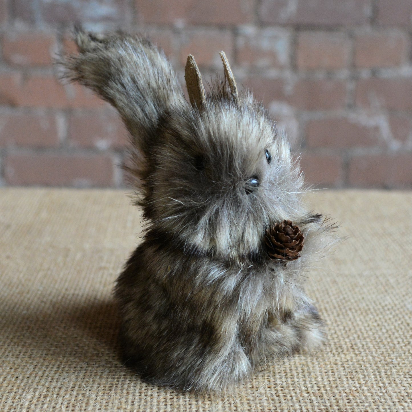 6" Brown Furry Squirrel