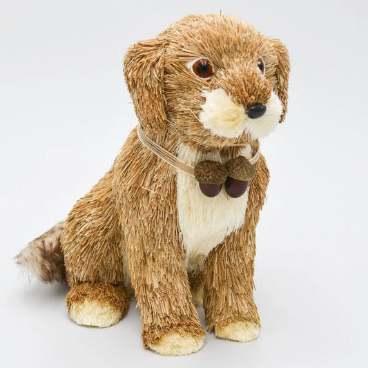 10" Sisal Grass Puppy Dog
