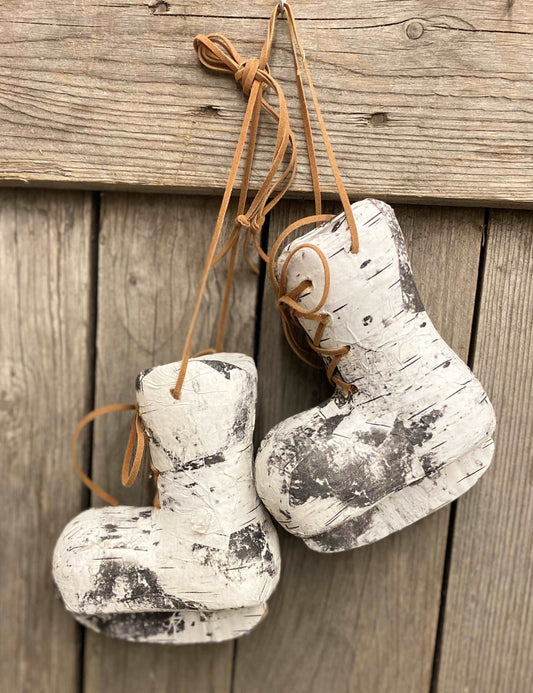 Birch Skate Christmas Ornament