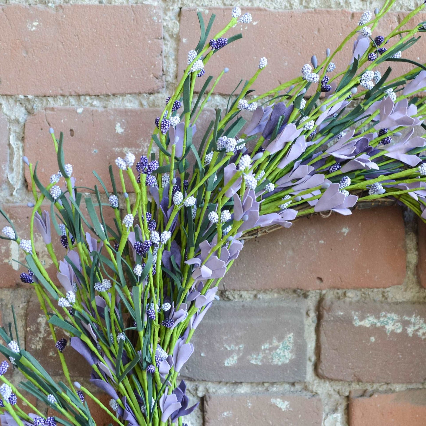 Lavender and Purple Buttercup Wreath2