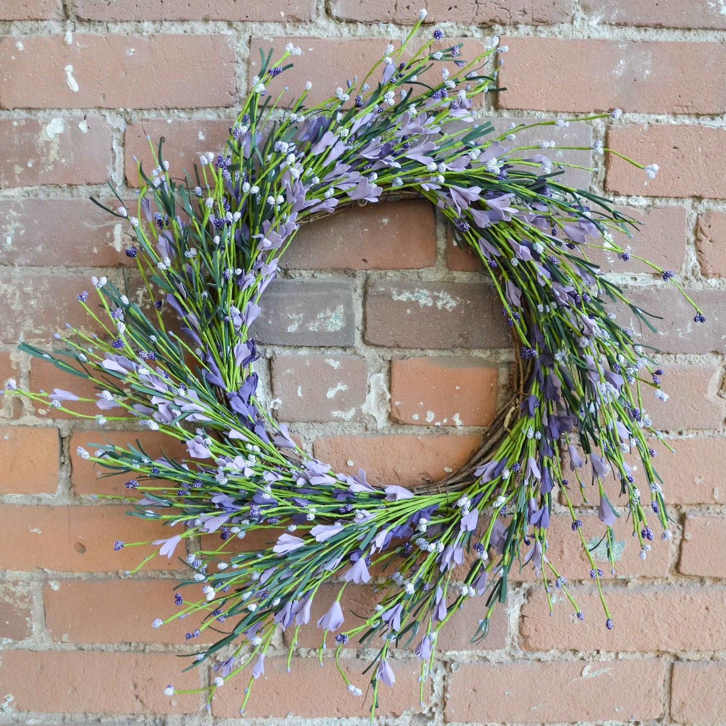 Lavender and Purple Buttercup Wreath