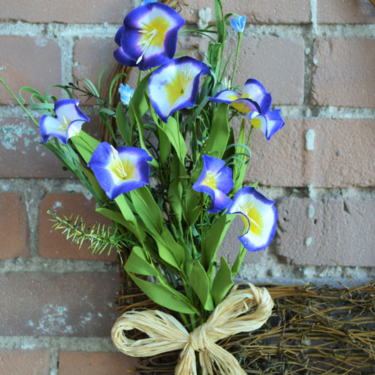Morning Glory Wall Basket 2