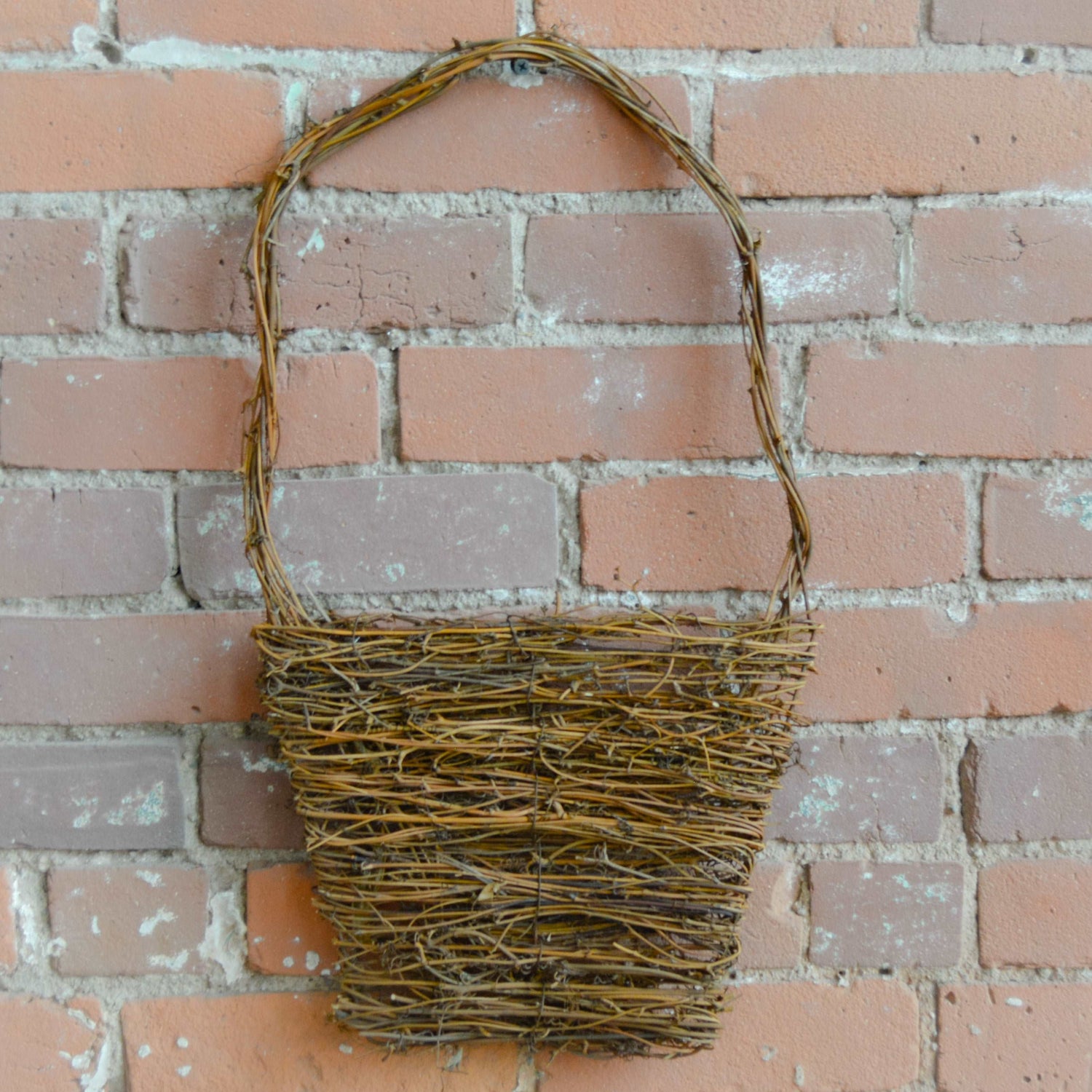 Flat Twig Wall Basket