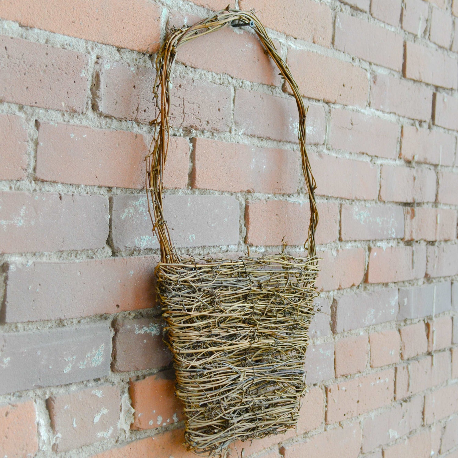 Flat Twig Wall Basket 2