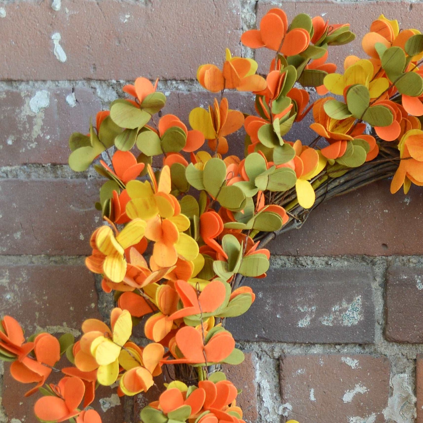 Orange, Yellow Clover Wreath 2