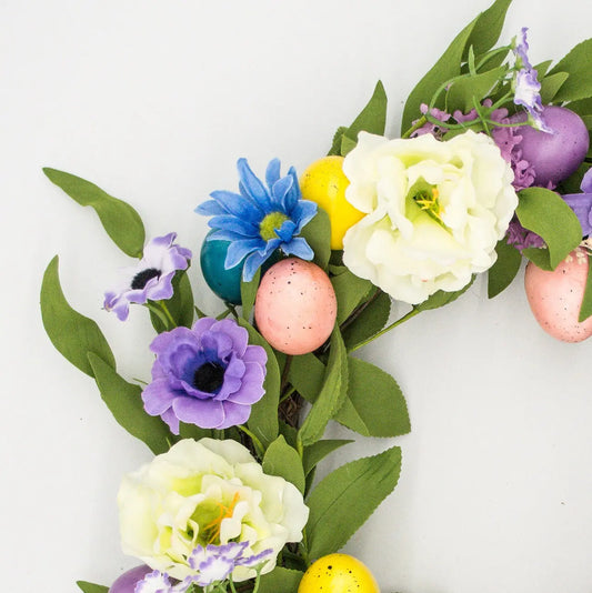 22" Easter Egg Wreath Floral Living