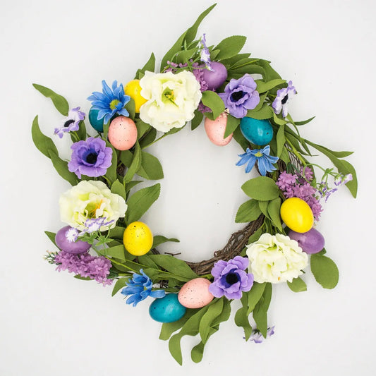 22" Easter Egg Wreath Floral Living