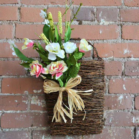 Wild Rose 3D Wall Basket