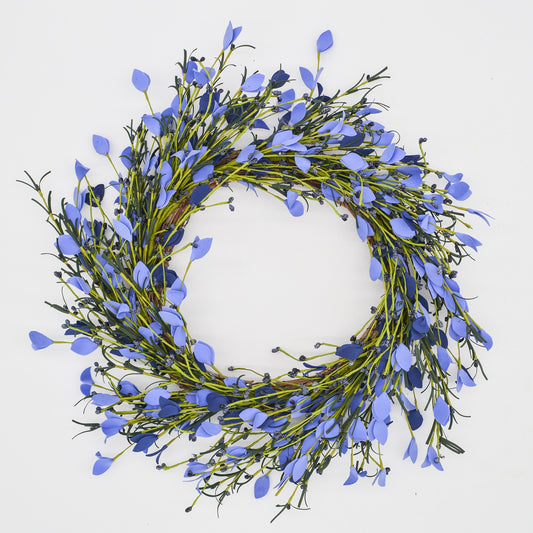 22" Periwinkle Meadowlark Wreath