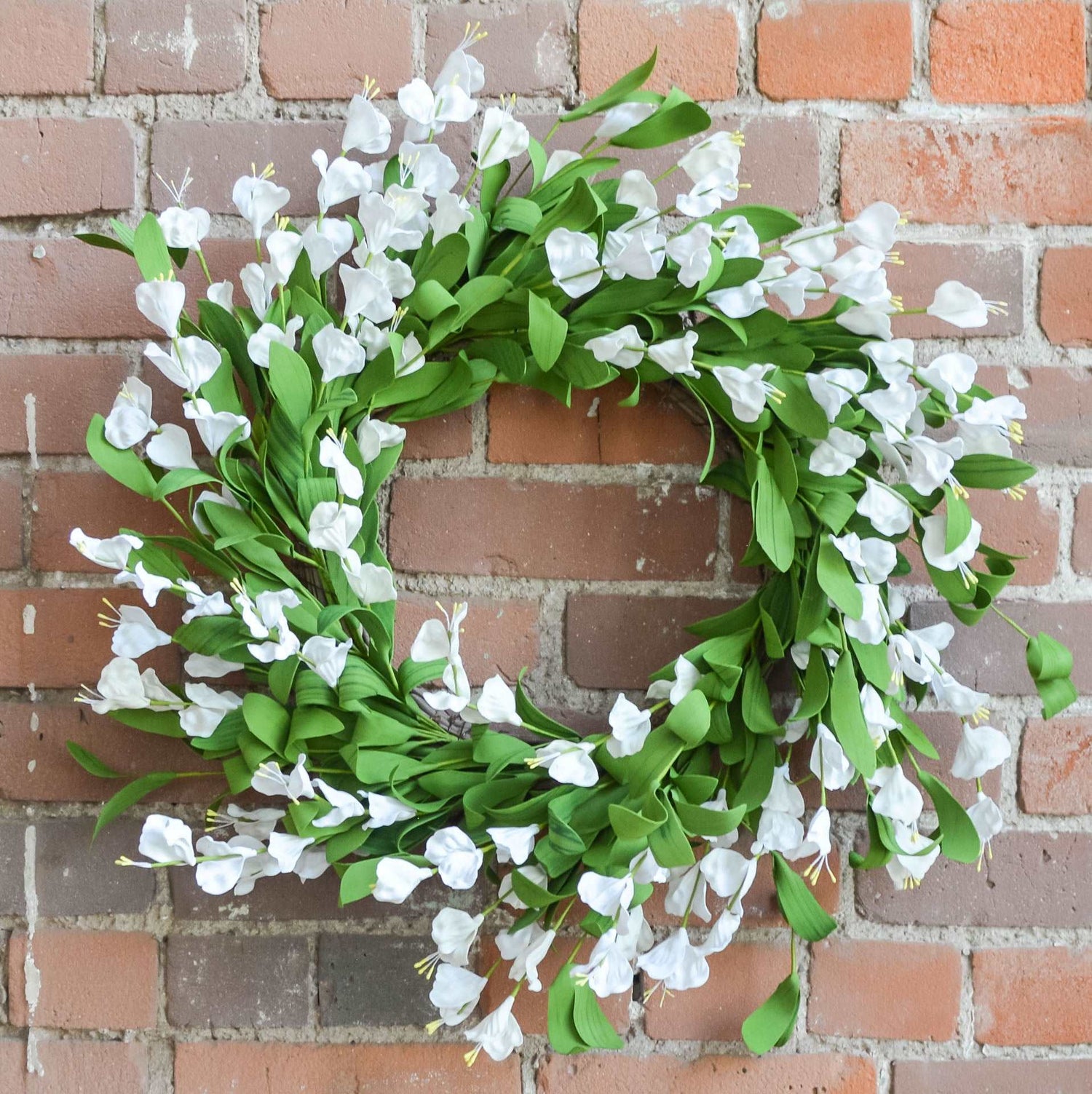 White Sweet Pea Wreath