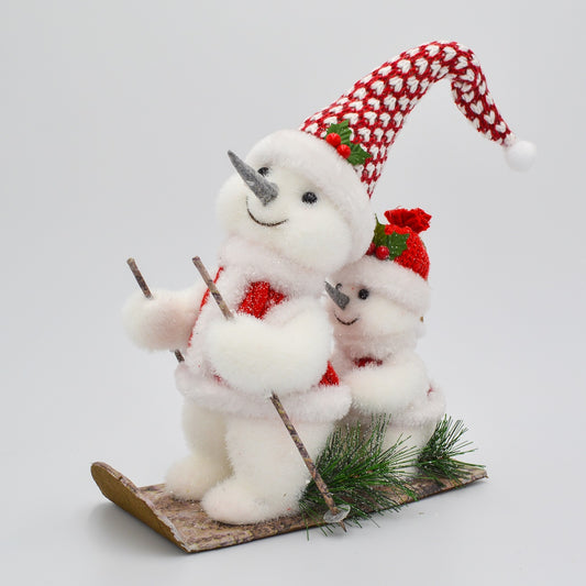 17.75" Sledding Snowman