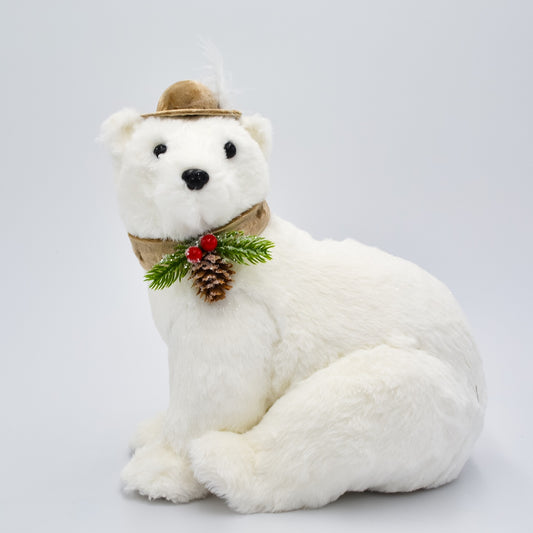 9.5" Christmas Polar Bear 