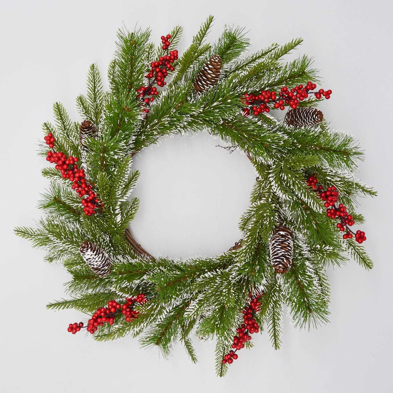 Spruce, Berry Snowy Wreath